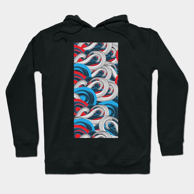 Japanese abstract style Hoodie by Dawaly